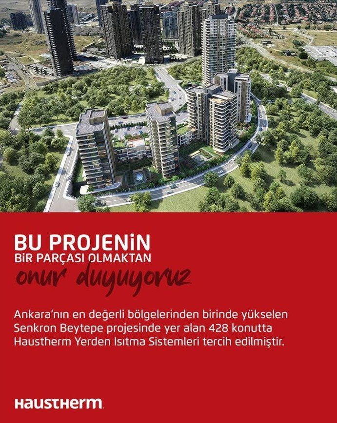Senkron Beytepe — 428 konutta Haustherm yerden ısıtma sistemleri